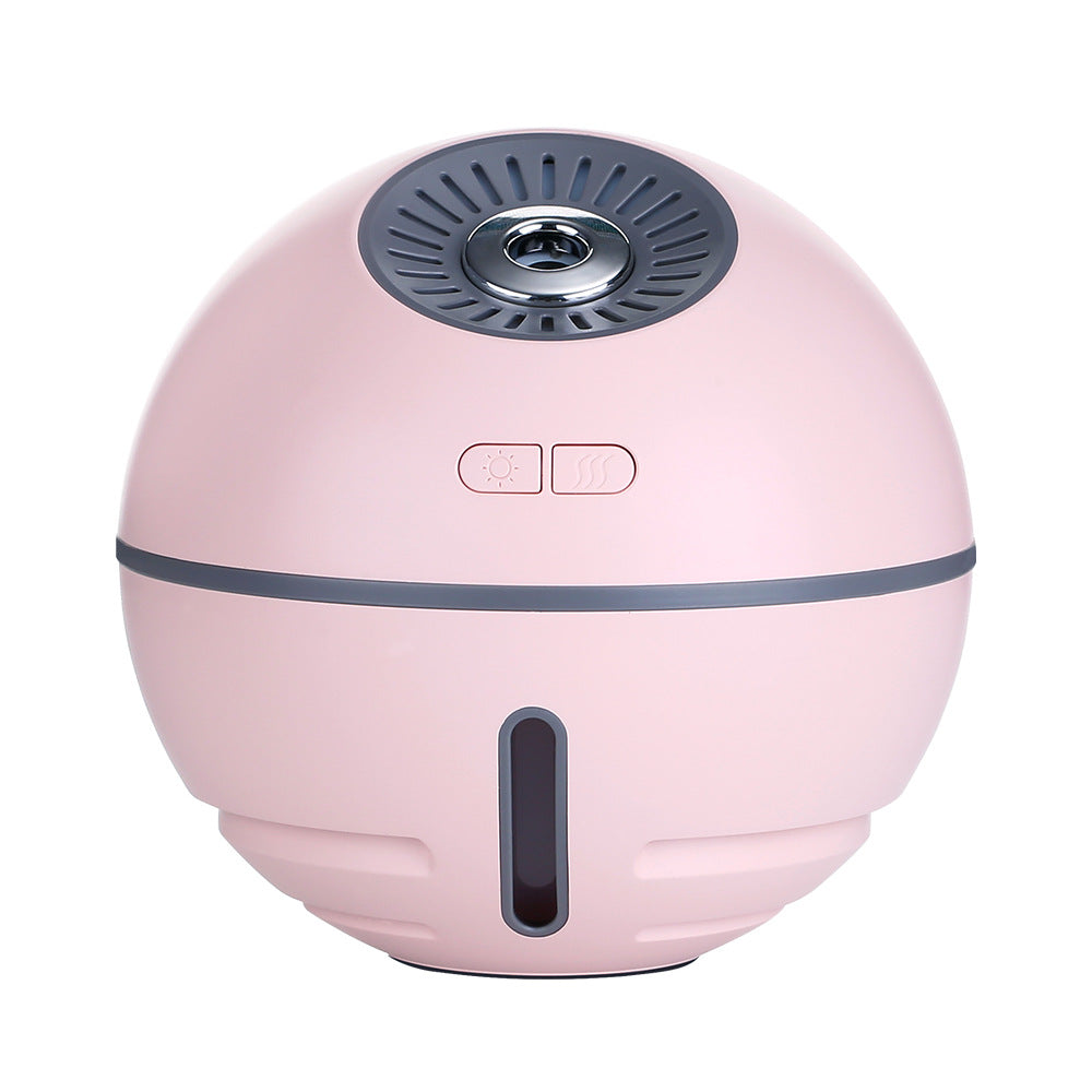 Humidifier Rechargeable 2000mA Built-in Lithium Battery Mini Ultrasonic Aroma Humidifier Diffuser with LED Light Fan