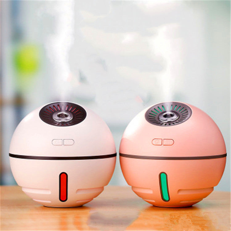 Humidifier Rechargeable 2000mA Built-in Lithium Battery Mini Ultrasonic Aroma Humidifier Diffuser with LED Light Fan