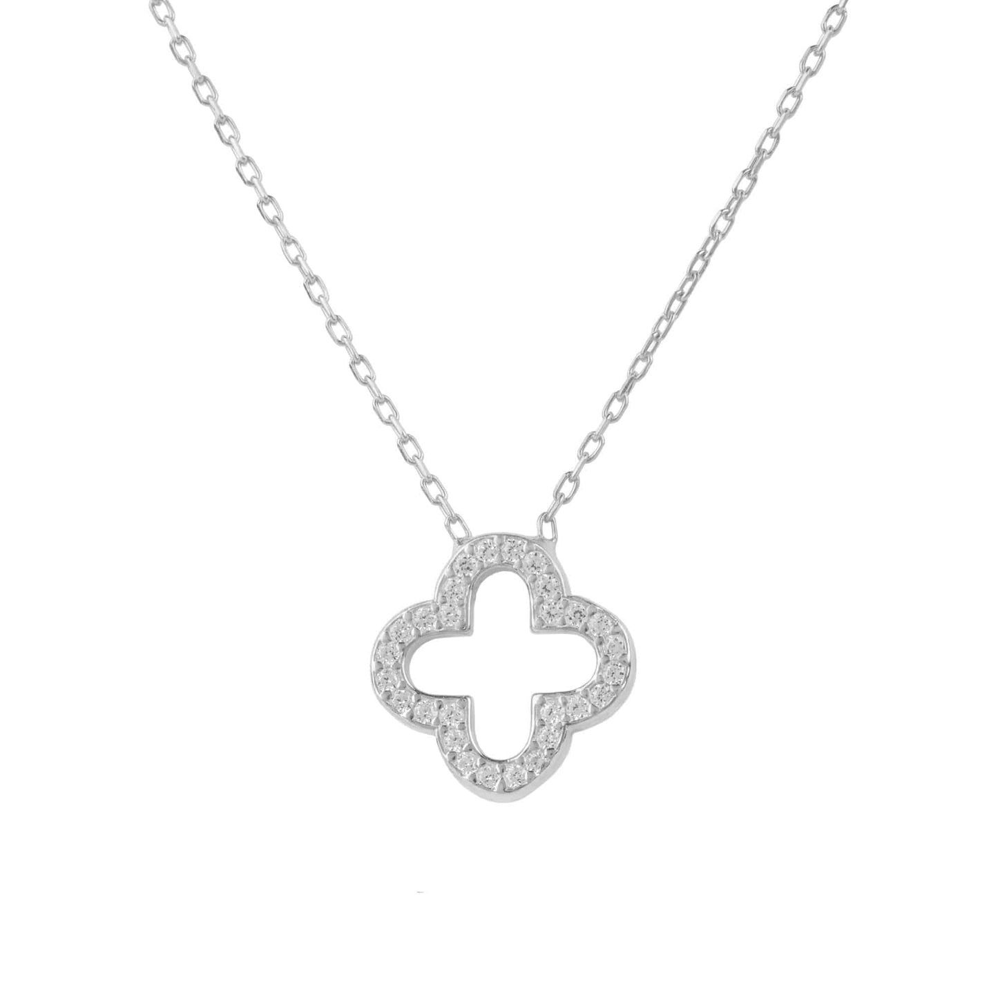 Open Clover Pendant Necklace