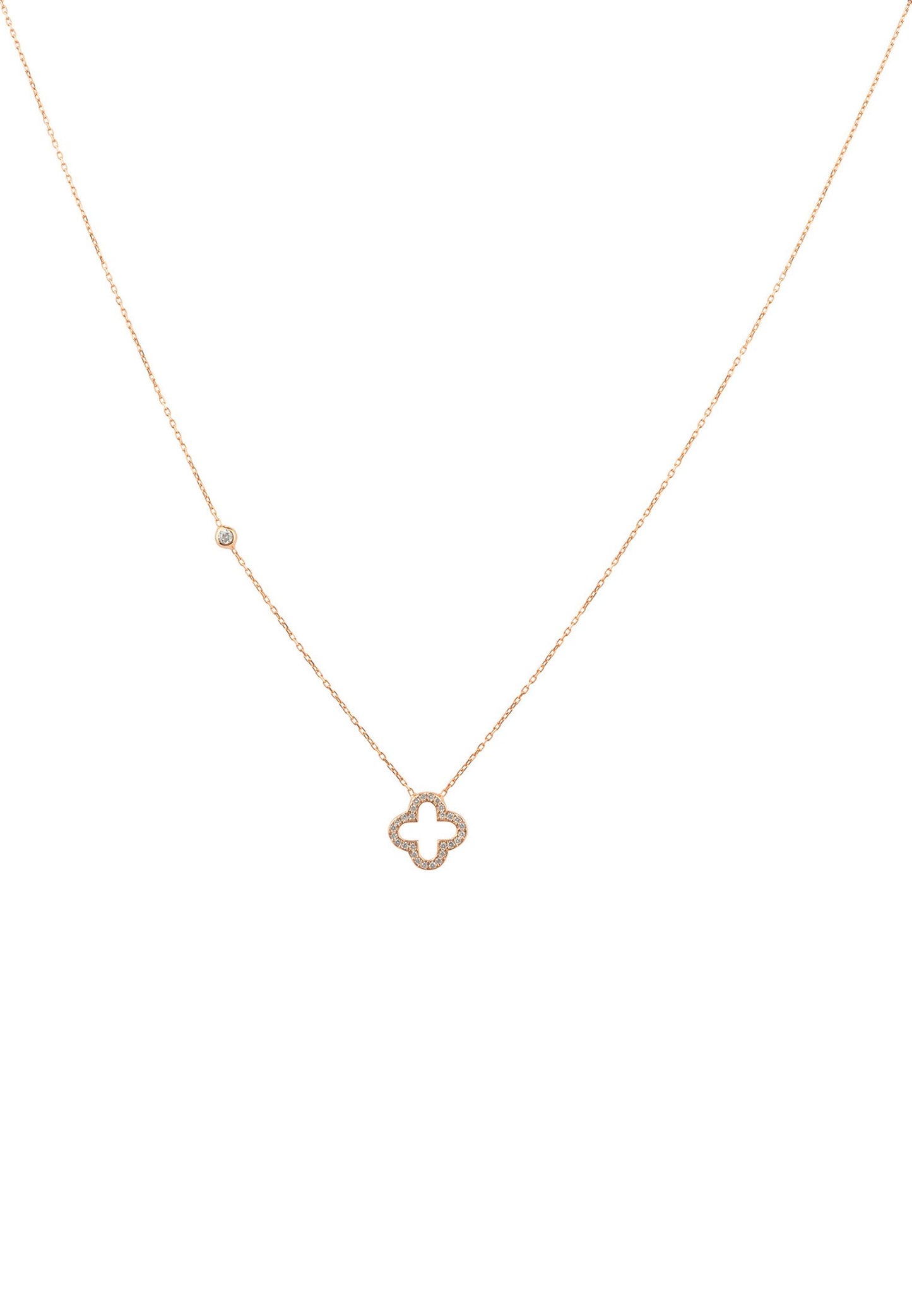 Open Clover Pendant Necklace